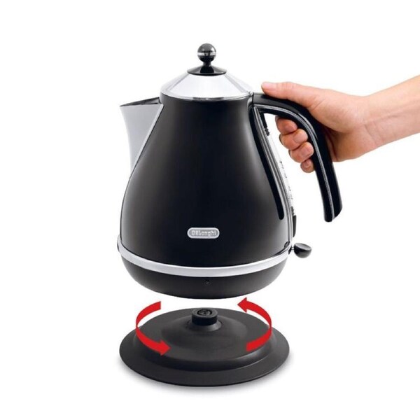 De'Longhi Stainless Steel 1.7L Kettle - Cordless Kitchen Appliance Hot Water Jug Tea Coffee