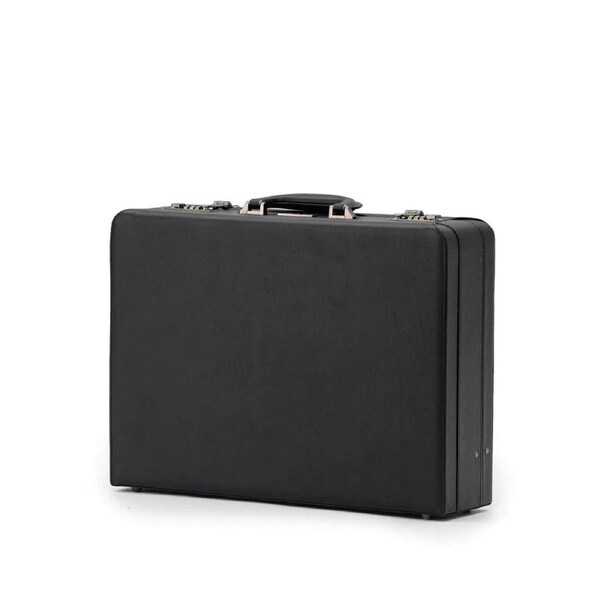 Tosca Hard Case Hand Carry - Business Briefcase Bag w/ Combination Lock Black - Organisational Pockets