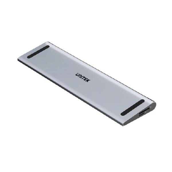 Unitek uHUB15+ USB-C Triple 4K KVM Docking Station 2x 5Gbps 1x 10Gbps 3x 10Gbps 1x PD 100W 1x DC5V Grey