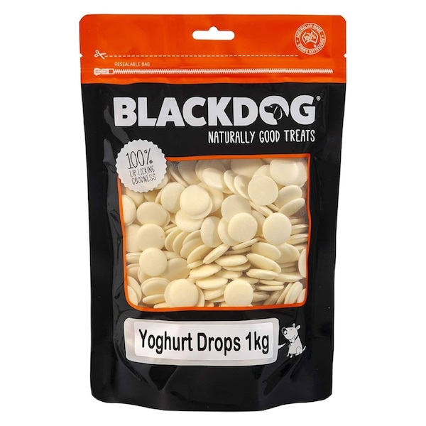 Blackdog 1kg Yoghurt Drops Dog Treats - DTB0400