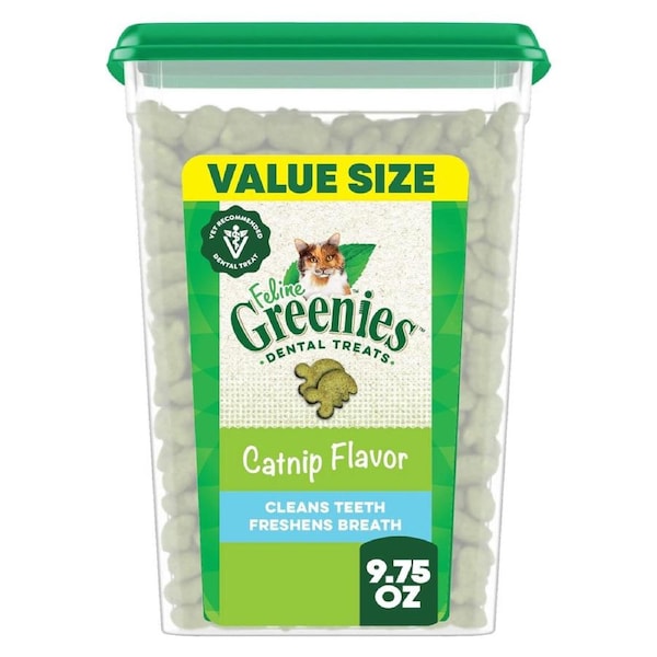 Greenies 277g Feline Dental Cat Treats - Catnip Flavour - CTG0205