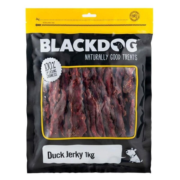 Blackdog 1kg Duck Jerky Dog Treats - DTB0460
