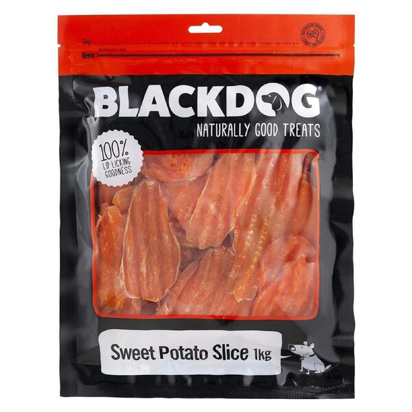 Blackdog 1kg Sweet Potato Slice Dog Treats - DTB0505