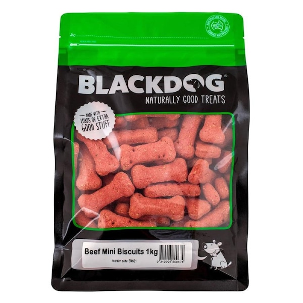 Blackdog 1kg Mini Beef Dog Biscuits - DTB0580