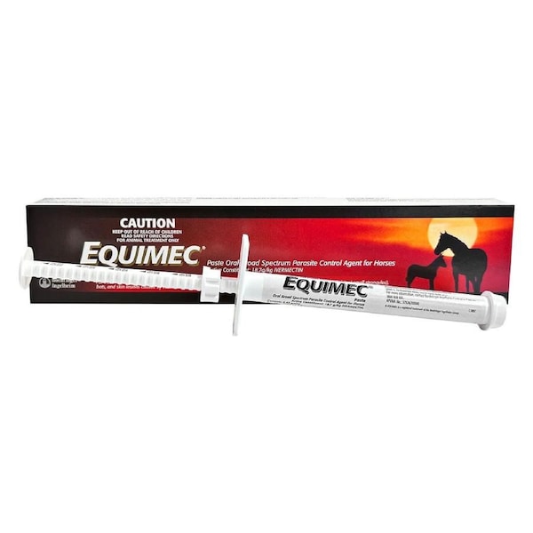 Equimec 6.42g Paste Oral Broad Spectrum Parasite Control Agent for Horses - HHE0030