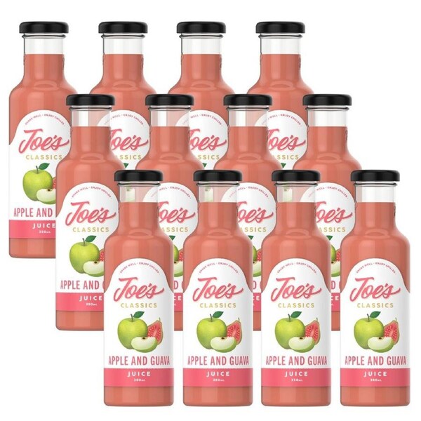 Joe'S Classics 350Ml Juice Apple & Guava 12 Pack