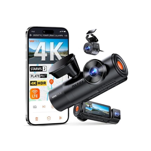 Vantrue N4 Pro S 3-Channel 4K WiFi Dash Cam