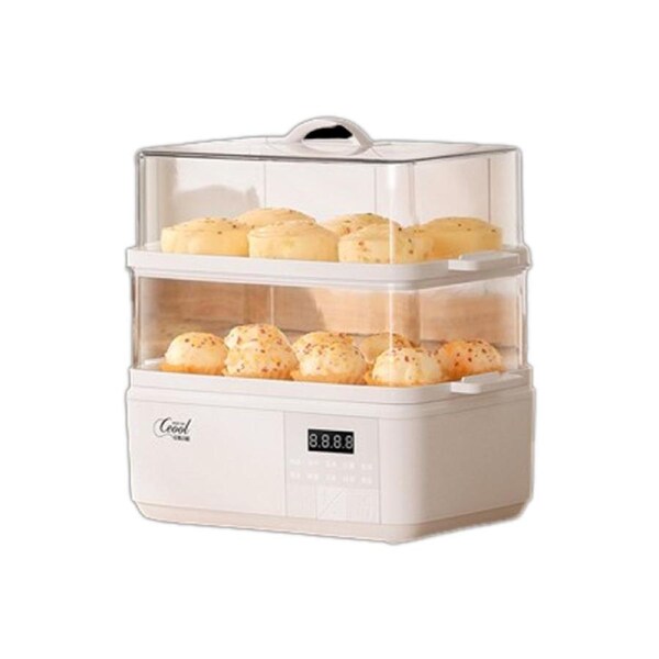 Deal365 Integrated multifunctional electric steamer 2 Tier