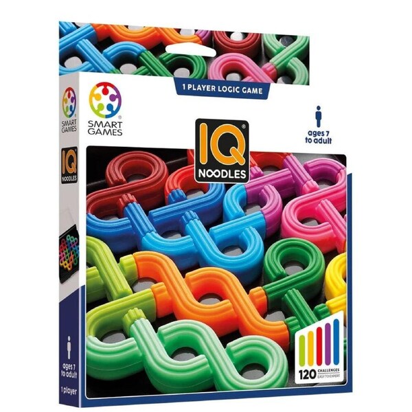 Smart Games IQ Noodles Puzzle - Kids Logic Brain Teaser - Suitable Ages 7+ - Educational Toy