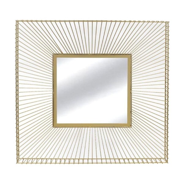 NF Living Reflectric Mirror 91x91cm Metal & Glass Finish - Gold