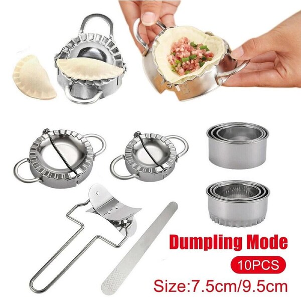 Dumpling Maker Stainless Steel - Dough Press Pie Ravioli Making Mold Mould