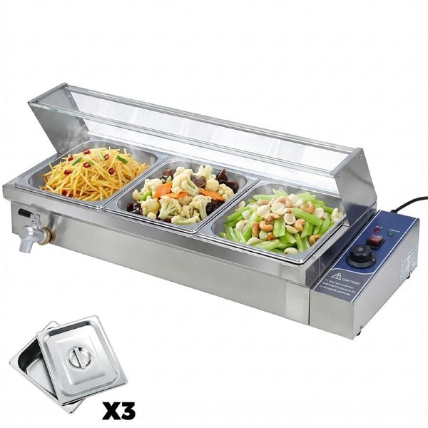 Advwin Food Warmer Buffet Server, Commercial Warmers Chafing