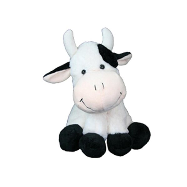Hopscotch Lovely Soft Fluffy Betsy Black and White Cow Large