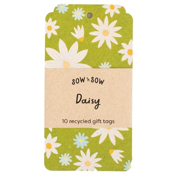 Daisy Gift Tag - 10 pack - Sow 'n Sow