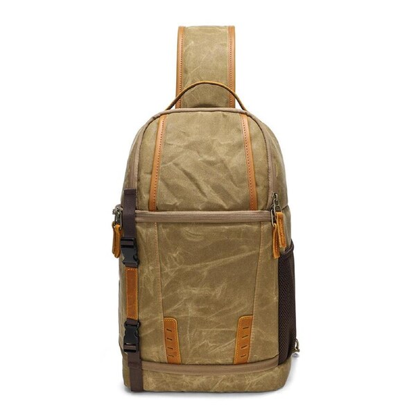 Canvas Shoulder Camera Bag Waterproof Durable for DSLR Mirrorless Cameras Lens