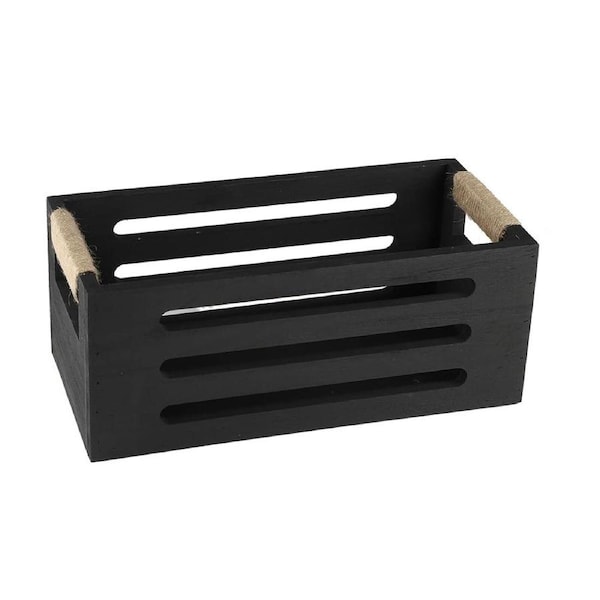 Retro Square Wooden Storage Box Home Organizer Photo Frame Trinket Case Decor