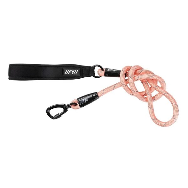 FuzzYard Active Rope Dog Lead Peach 155cm Durable Walking