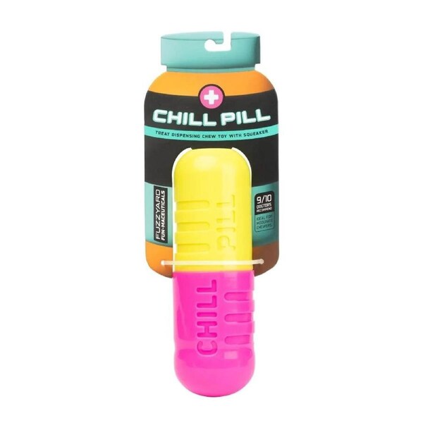 FuzzYard Chill Pill Dog Toy Treat Dispensing Chew Interactive