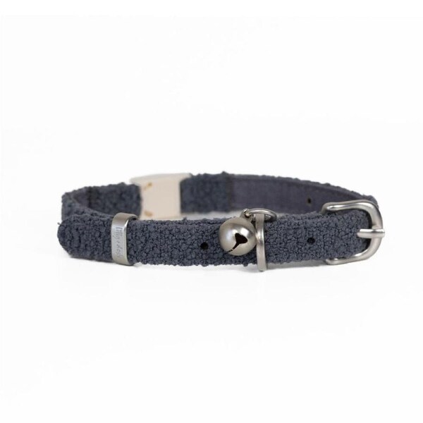 Australian Designed Boucle Cat Collar, Charcoal