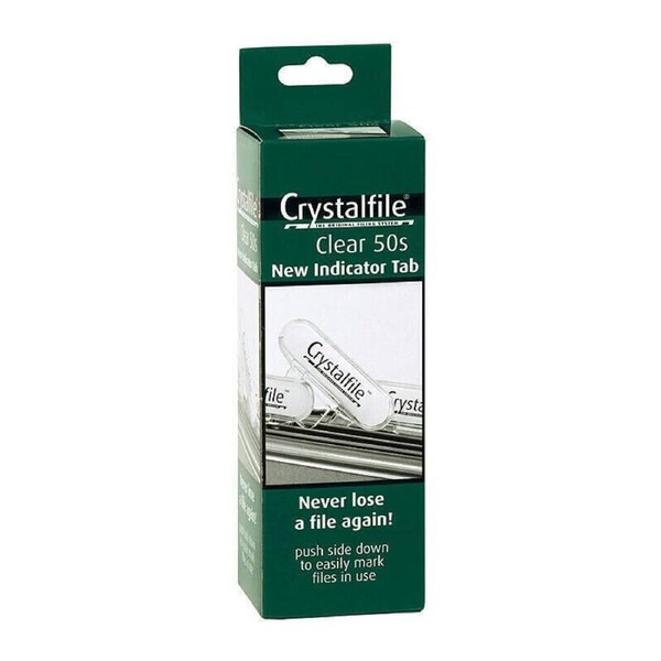 Crystalfile Clear Tabs Pk50