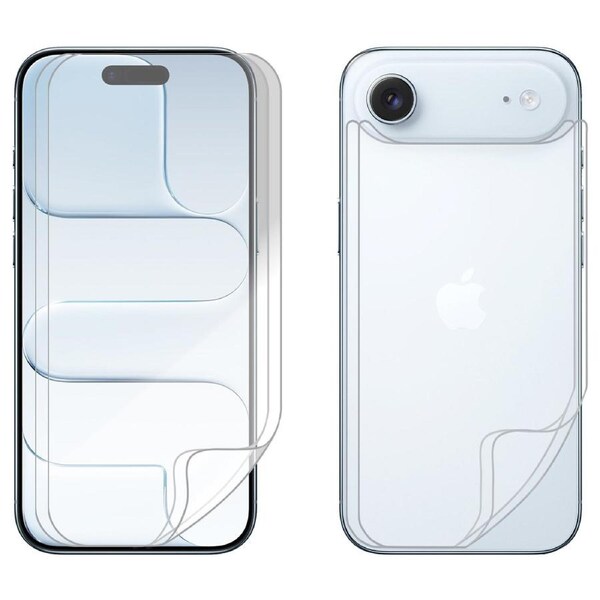 2 Set Soft PET Film Screen Protector for Apple iPhone 17 AIR Front and Back Bulk