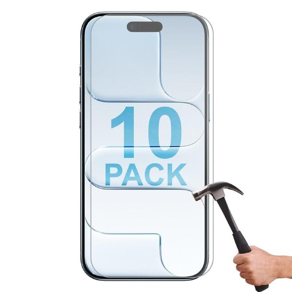 10 Pack Tempered Glass Screen Protector Guard for Apple iPhone 17 AIR Front Bulk