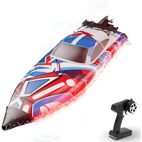 Volantex RC 2.4Ghz Rc Boat Brushless 35+ MPH Remote Control Boat Red