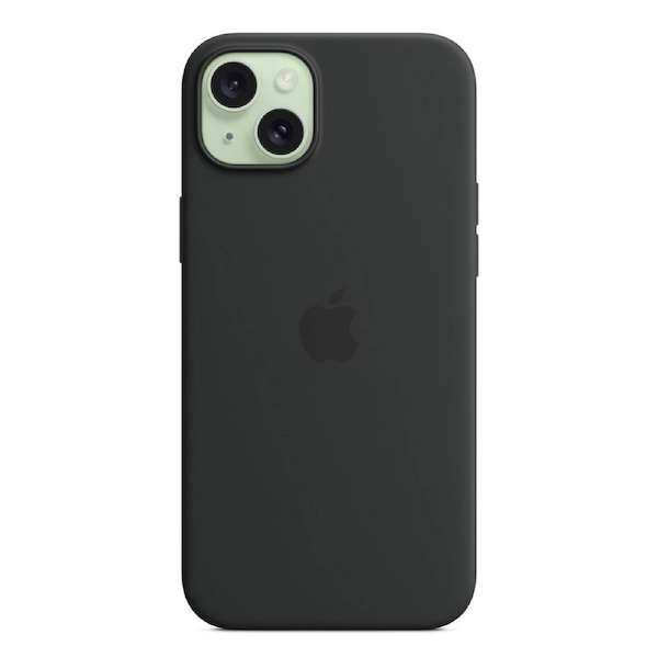 Apple iPhone 15 Plus Silicone Case w/MagSafe MT103FE/A - Black Black
