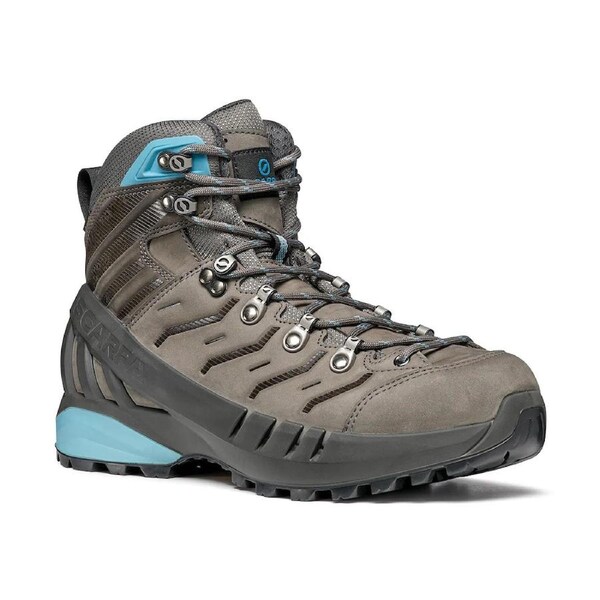 Scarpa Womens Cyclone Gore-Tex Vibram Sole Boots Hiking Trekking Shoes - Grey/Arctic EU 42
