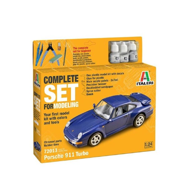 Italeri 1:24 Scale Porsche 911 Turbo Plastic Model Kit