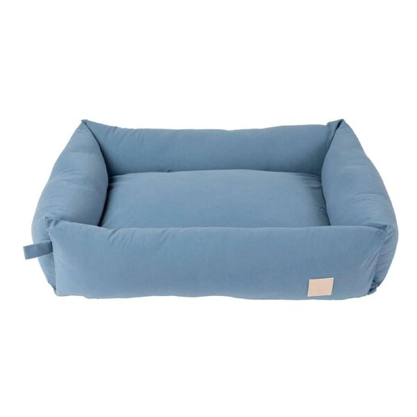 FuzzYard Life Dog Bed French Blue ? Large Soft Plush Comfortable Bed