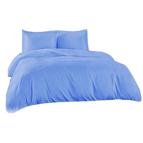 Ultra Soft Egyptian Cotton Doona Duvet Quilt Cover Set Pillowcase - Ocean Double