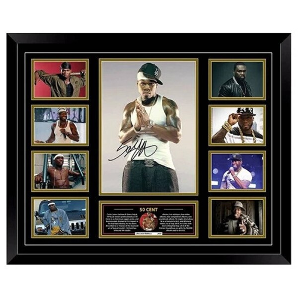 50 CENT Rapper GET RICH OR DIE TRYIN Signed Limited Photo Memorabilia Frame