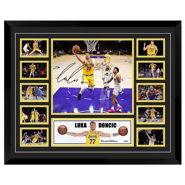 Luka Doncic LA Lakers Signed Limited Photo Memorabilia Frame