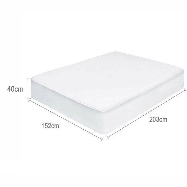 Mattress Protector Waterproof Fully Fitted Terry Cotton Bed Soft Cover All Size Queen