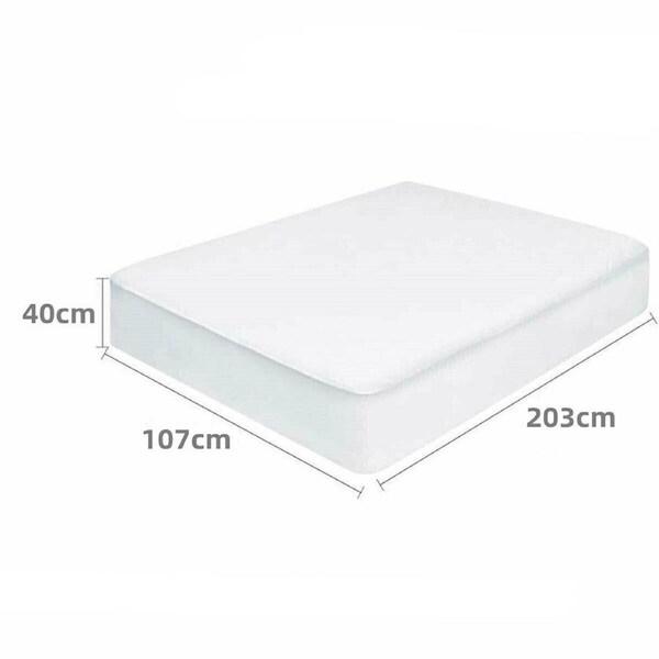 Mattress Protector Waterproof Fully Fitted Terry Cotton Bed Soft Cover All Size King Single