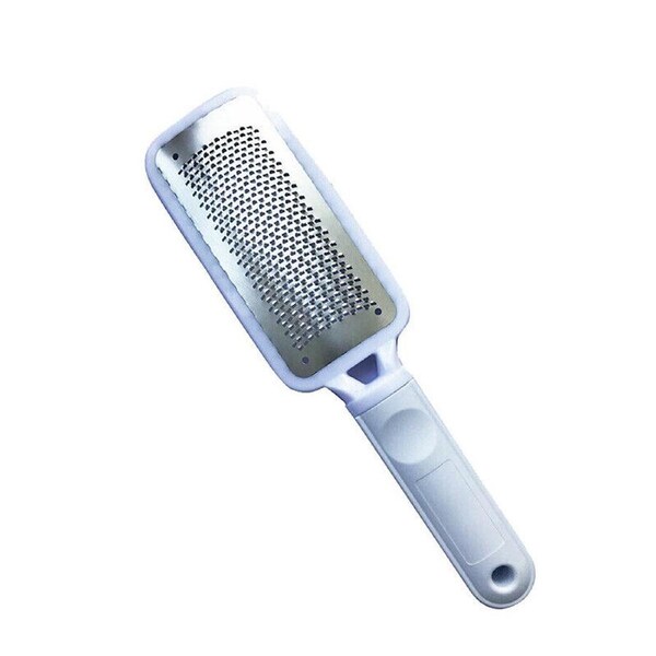 Stainless Steel Foot File Scraper Grater Pedicure Rasp Callus Remover Tool White