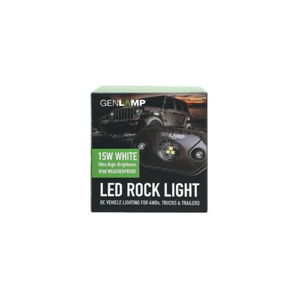 GENLAMP X2920 Weatherproof IP68 15W LED Rock Light Compact Low Profile Design