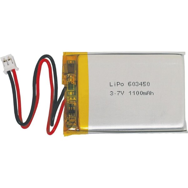 S4724A 3.7V 1100mAh Polymer Lithium Ion Battery LiPo 51 x 34 x 6 mm