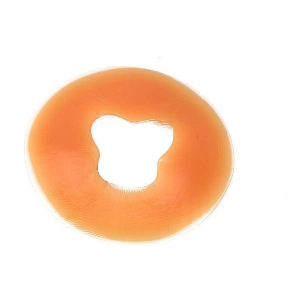 Silicone Cushion Massage Table Headrest Gel Cushion Face Rest Cradle Soft Pillow Orange