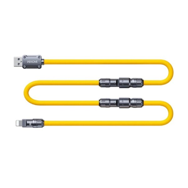 WEKOME WDC-20 4-in-1 Data Cable, 65W Fast Charging, Multiple Free Splicing Modes, Type-C/USB Multi-Device Compatibility, 480Mbps High-Speed Transfer