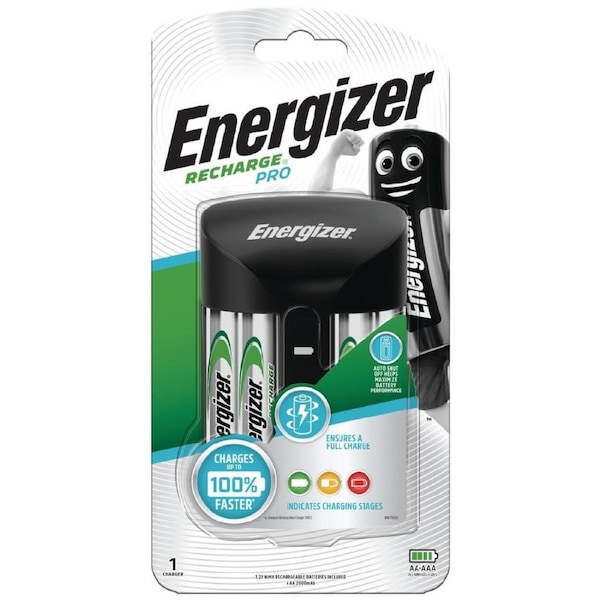 Energizer Recharge Pro Charger (4xAA Included)