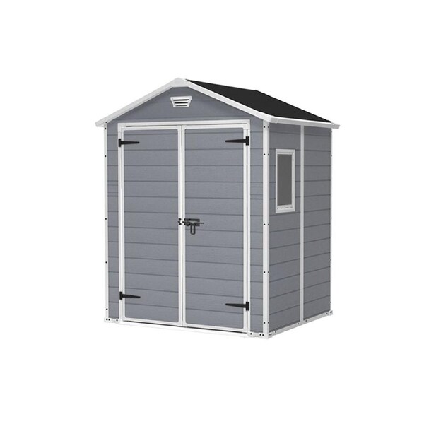 Keter Manor 6 x 5 Garden Shed - Grey (1.8 x 1.5m)