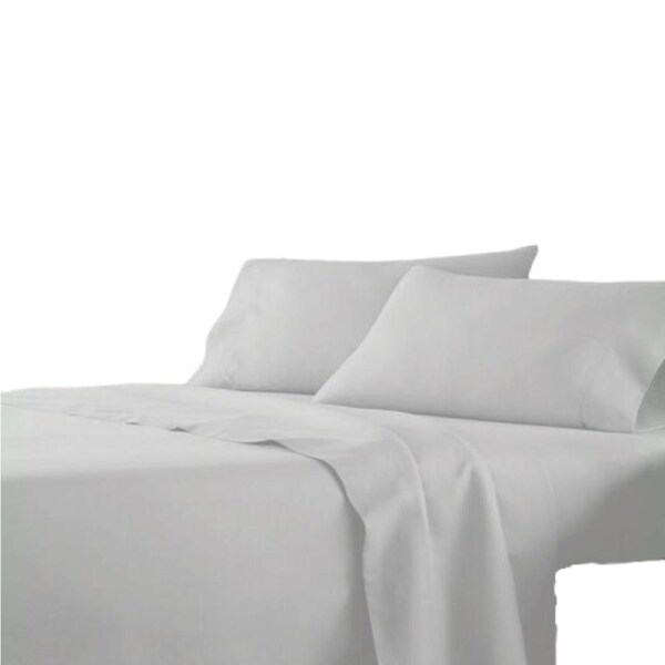 Light Gray 2000TC 4PCS Bed Sheet Set King Single