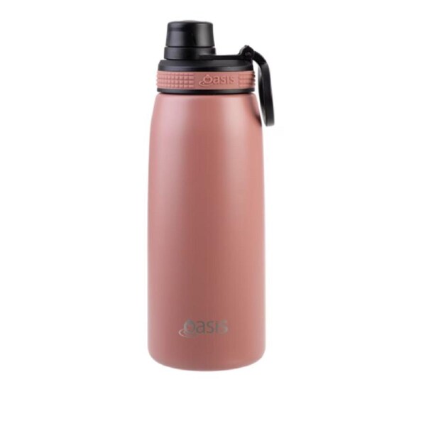Oasis Stainless Steel Double Wall Insulated Sports Bottle Auburn 780ml