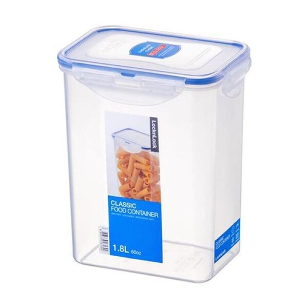 Lock & Classic Rectangular Tall Airtight Seal Food Storage Container 1.8L