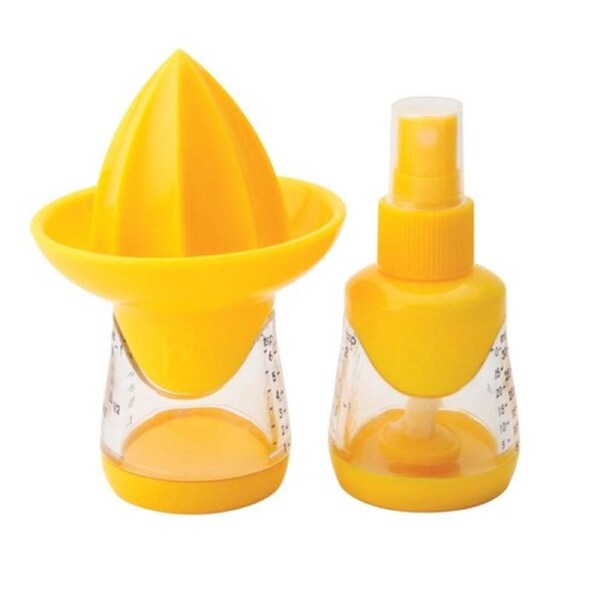 Joie Small Lemon Juicer Bottle Kitchen Appliance Mister Yellow 7.3x7.3x10.5cm