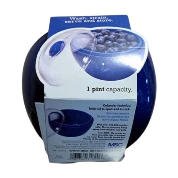Joie Resuable Blueberry Pods Storage Container Bowl 1 Pint Capacity 12x12x10cm