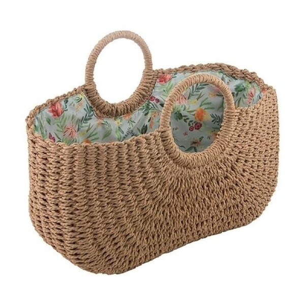 Ladelle Esperance Resuable Woven Market Shopping Basket w/ Handle 45cm