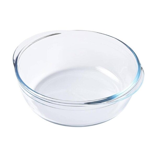 O'Cuisine Glass Round Roaster For Air Fryer Cooking Up to 300 Degrees 2.3L